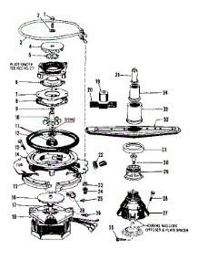 Motor, Heater, And Spray Arm Details parts for Kenmore Dishwasher 587.1436580 (5871436580, 587 1436580) from AppliancePartsPros.com