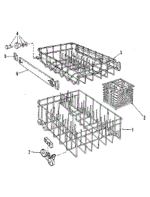 Rack Details parts for Kenmore Dishwasher 587.1436583 (5871436583, 587 1436583) from AppliancePartsPros.com