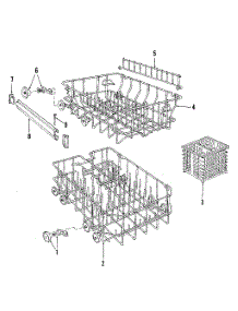Rack parts for Kenmore Dishwasher 587.1438080 (5871438080, 587 1438080) from AppliancePartsPros.com