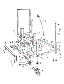 Frame parts for Kenmore Dishwasher 587.1438080 (5871438080, 587 1438080) from AppliancePartsPros.com