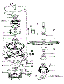 Motor, Heater, And Spray Arm parts for Kenmore Dishwasher 587.1438581 (5871438581, 587 1438581) from AppliancePartsPros.com