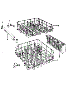 Rack Details parts for Kenmore Dishwasher 587.1440090 (5871440090, 587 1440090) from AppliancePartsPros.com