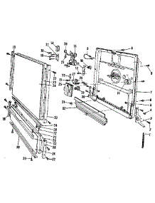 Door Details parts for Kenmore Dishwasher 587.1440090 (5871440090, 587 1440090) from AppliancePartsPros.com