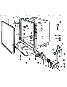Tub Details parts for Kenmore Dishwasher 587.1440091 (5871440091, 587 1440091) from AppliancePartsPros.com