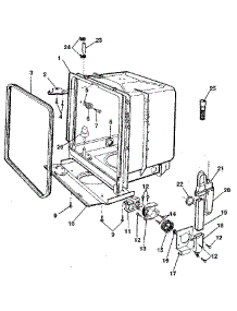 Tub Details parts for Kenmore Dishwasher 587.1440190 (5871440190, 587 1440190) from AppliancePartsPros.com
