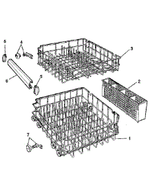 Rack Details parts for Kenmore Dishwasher 587.1440190 (5871440190, 587 1440190) from AppliancePartsPros.com