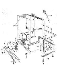 Frame Details parts for Kenmore Dishwasher 587.1440590 (5871440590, 587 1440590) from AppliancePartsPros.com