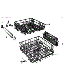 Rack Details parts for Kenmore Dishwasher 587.1440591 (5871440591, 587 1440591) from AppliancePartsPros.com
