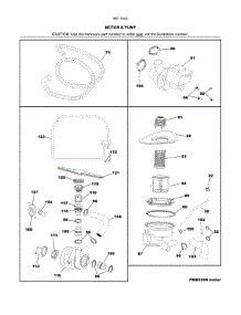 Motor & Pump parts for Kenmore Dishwasher 587.14409400 (58714409400, 587 14409400) from AppliancePartsPros.com