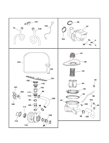 Motor 7 Pump parts for Kenmore Dishwasher 587.14412400 (58714412400, 587 14412400) from AppliancePartsPros.com