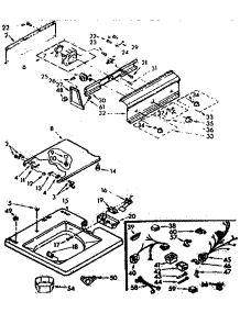 Top And Console Parts parts for Kenmore Washer 110.72875410 (11072875410, 110 72875410) from AppliancePartsPros.com