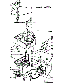 Drive System parts for Kenmore Washer 110.72892800 (11072892800, 110 72892800) from AppliancePartsPros.com