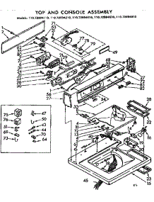 Top And Console Assembly parts for Kenmore Washer 110.72894210 (11072894210, 110 72894210) from AppliancePartsPros.com