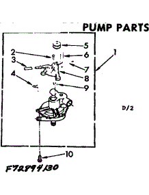 Pump Parts parts for Kenmore Washer 110.72894230 (11072894230, 110 72894230) from AppliancePartsPros.com