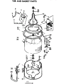 Tub And Basket Parts parts for Kenmore Washer 110.72967600 (11072967600, 110 72967600) from AppliancePartsPros.com