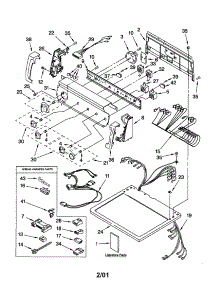Top And Console parts for Kenmore Dryer 110.72974101 (11072974101, 110 72974101) from AppliancePartsPros.com