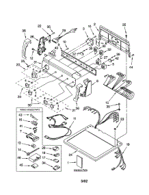 Top And Console parts for Kenmore Dryer 110.72974102 (11072974102, 110 72974102) from AppliancePartsPros.com