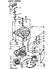 Drive System parts for Kenmore Washer 110.72974200 (11072974200, 110 72974200) from AppliancePartsPros.com