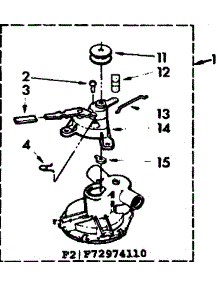 Pump Parts parts for Kenmore Washer 110.72974410 (11072974410, 110 72974410) from AppliancePartsPros.com