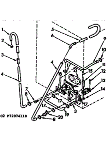Water System Suds Only parts for Kenmore Washer 110.72974610 (11072974610, 110 72974610) from AppliancePartsPros.com