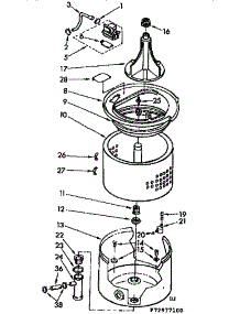 Tub And Basket Parts parts for Kenmore Washer 110.72977100 (11072977100, 110 72977100) from AppliancePartsPros.com
