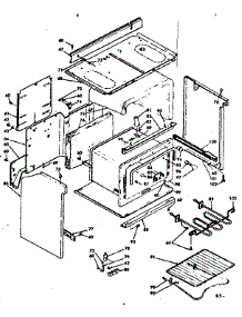 Body Assembly parts for Kenmore Range 628.6257320 (6286257320, 628 6257320) from AppliancePartsPros.com