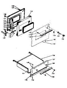 Door And Drawer parts for Kenmore Range 628.6257343 (6286257343, 628 6257343) from AppliancePartsPros.com