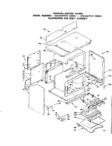 Body Assembly parts for Kenmore Range 628.6257910 (6286257910, 628 6257910) from AppliancePartsPros.com
