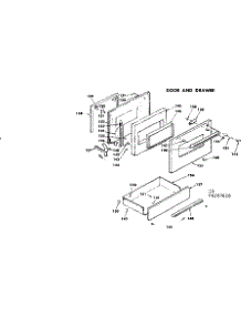 Door And Drawer parts for Kenmore Range 628.6267810 (6286267810, 628 6267810) from AppliancePartsPros.com