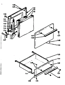 Door And Drawer parts for Kenmore Range 628.6277240 (6286277240, 628 6277240) from AppliancePartsPros.com