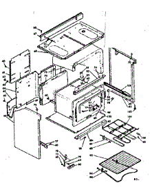 Body Assembly parts for Kenmore Range 628.6277240 (6286277240, 628 6277240) from AppliancePartsPros.com