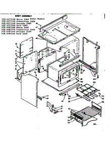 Body Assembly parts for Kenmore Range 628.6287120 (6286287120, 628 6287120) from AppliancePartsPros.com