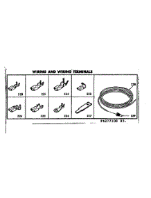 Wiring And Wiring Terminals parts for Kenmore Range 628.6287160 (6286287160, 628 6287160) from AppliancePartsPros.com