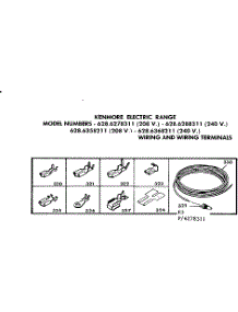 Wiring And Wiring Terminals parts for Kenmore Range 628.6288311 (6286288311, 628 6288311) from AppliancePartsPros.com