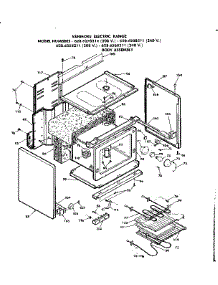 Body Assembly parts for Kenmore Range 628.6288311 (6286288311, 628 6288311) from AppliancePartsPros.com
