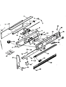Backguard Section parts for Kenmore Range 103.7337210 (1037337210, 103 7337210) from AppliancePartsPros.com