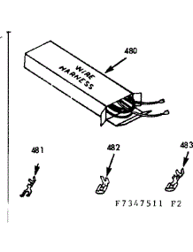 Wire Harnesses And Components parts for Kenmore Range 103.7347541 (1037347541, 103 7347541) from AppliancePartsPros.com
