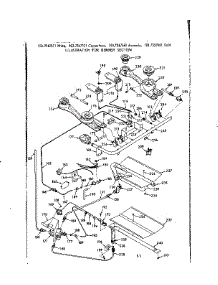 Burner Section parts for Kenmore Range 103.7347561 (1037347561, 103 7347561) from AppliancePartsPros.com