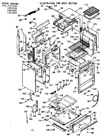 Body Section parts for Kenmore Range 103.7357260 (1037357260, 103 7357260) from AppliancePartsPros.com