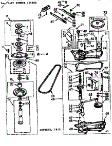 Gearcase / Transmission parts for Kenmore Washer 110.73892100 (11073892100, 110 73892100) from AppliancePartsPros.com