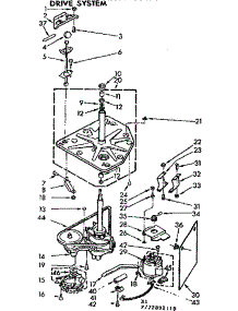 Drive System parts for Kenmore Washer 110.73892210 (11073892210, 110 73892210) from AppliancePartsPros.com
