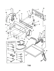 Top And Console parts for Kenmore Dryer 110.73912100 (11073912100, 110 73912100) from AppliancePartsPros.com
