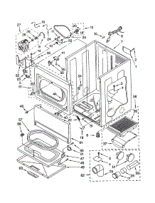 Cabinet parts for Kenmore Dryer 110.73912100 (11073912100, 110 73912100) from AppliancePartsPros.com