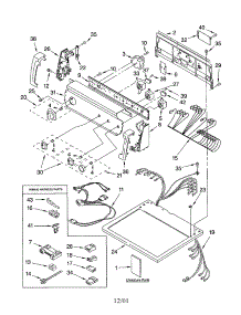 Top And Console parts for Kenmore Dryer 110.73932100 (11073932100, 110 73932100) from AppliancePartsPros.com