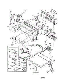 Top And Console parts for Kenmore Dryer 110.73932101 (11073932101, 110 73932101) from AppliancePartsPros.com