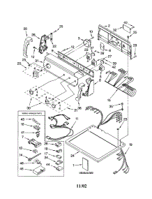 Top And Console parts for Kenmore Dryer 110.73932102 (11073932102, 110 73932102) from AppliancePartsPros.com