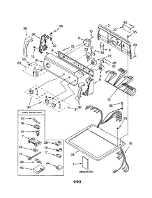 Top And Console parts for Kenmore Dryer 110.73932103 (11073932103, 110 73932103) from AppliancePartsPros.com