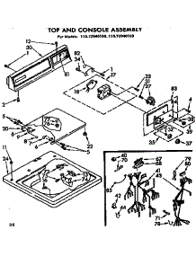 Top And Console Assembly parts for Kenmore Washer 110.73940100 (11073940100, 110 73940100) from AppliancePartsPros.com