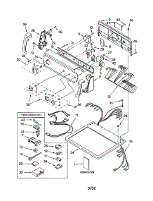 Top And Console parts for Kenmore Dryer 110.73942101 (11073942101, 110 73942101) from AppliancePartsPros.com