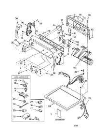 Top And Console parts for Kenmore Dryer 110.73942102 (11073942102, 110 73942102) from AppliancePartsPros.com